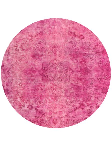 Persian Vintage Χαλί 195 x 195 Ροζ