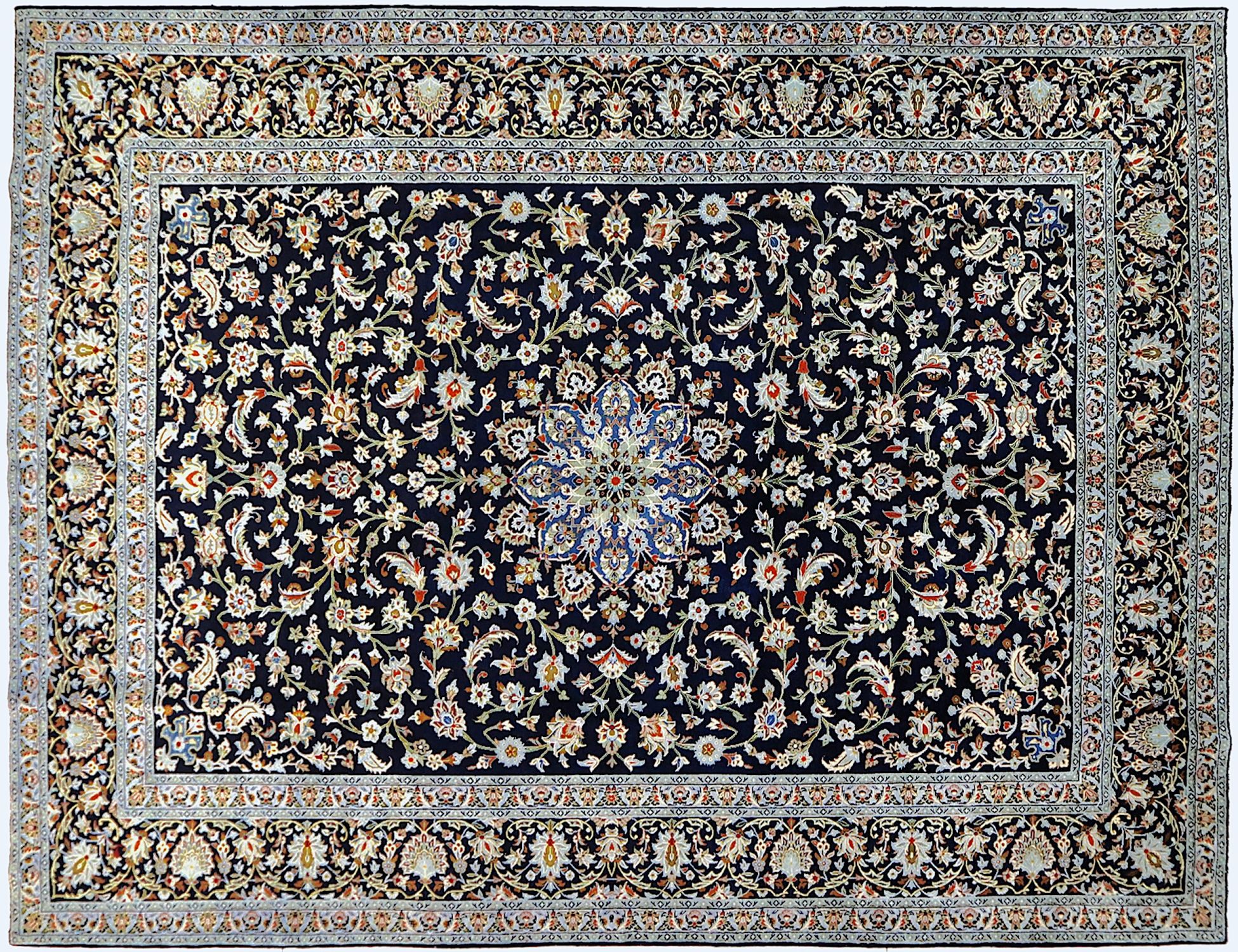 Kashan  Μπλε <br/>370 x 272 cm