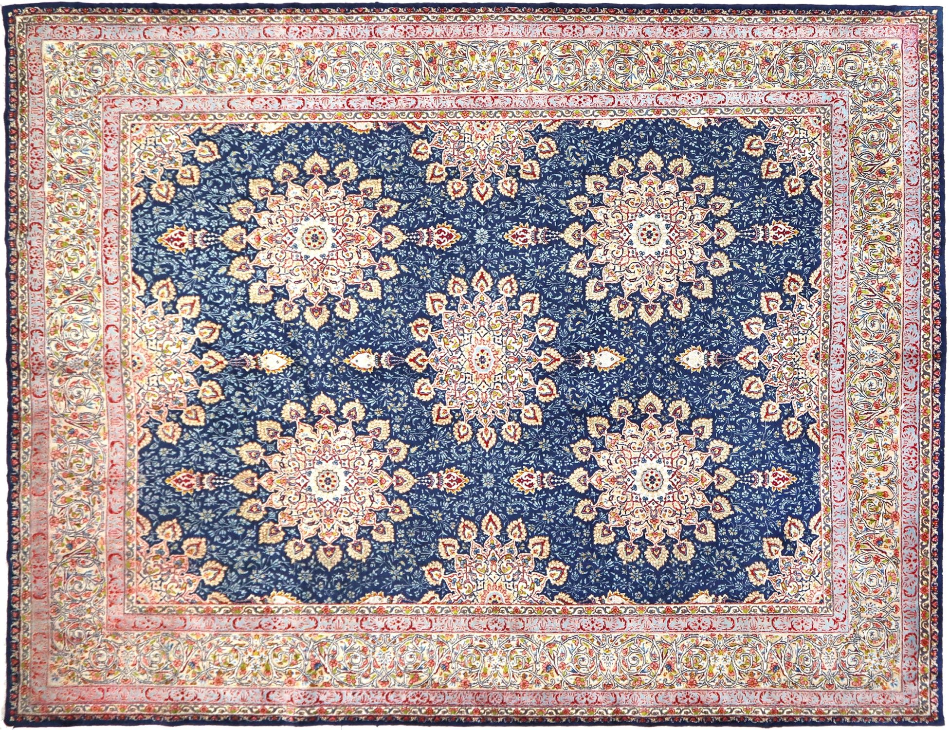 Kerman Patina  Μπλε <br/>394 x 293 cm