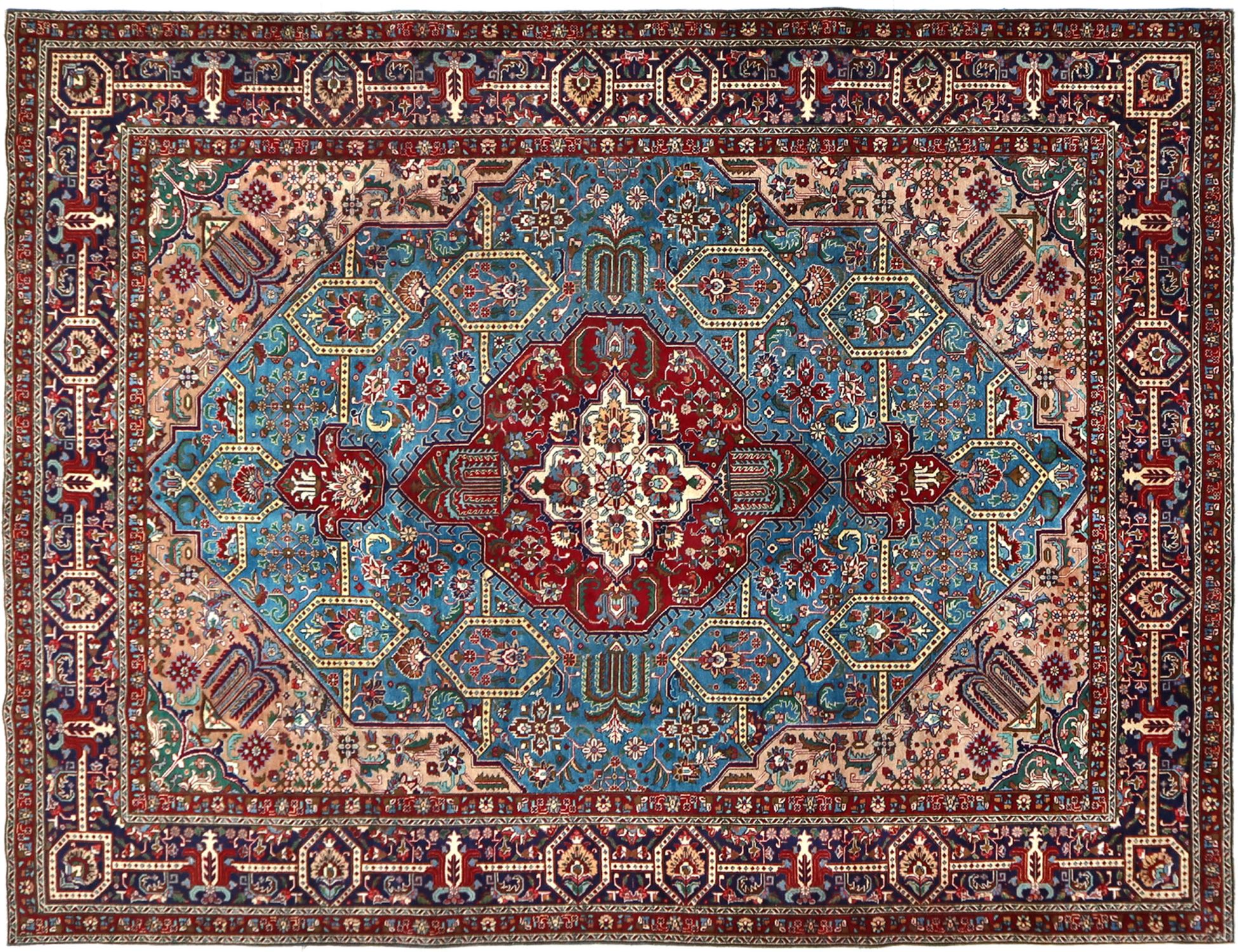 Tabriz Patina  Μπλε <br/>390 x 309 cm