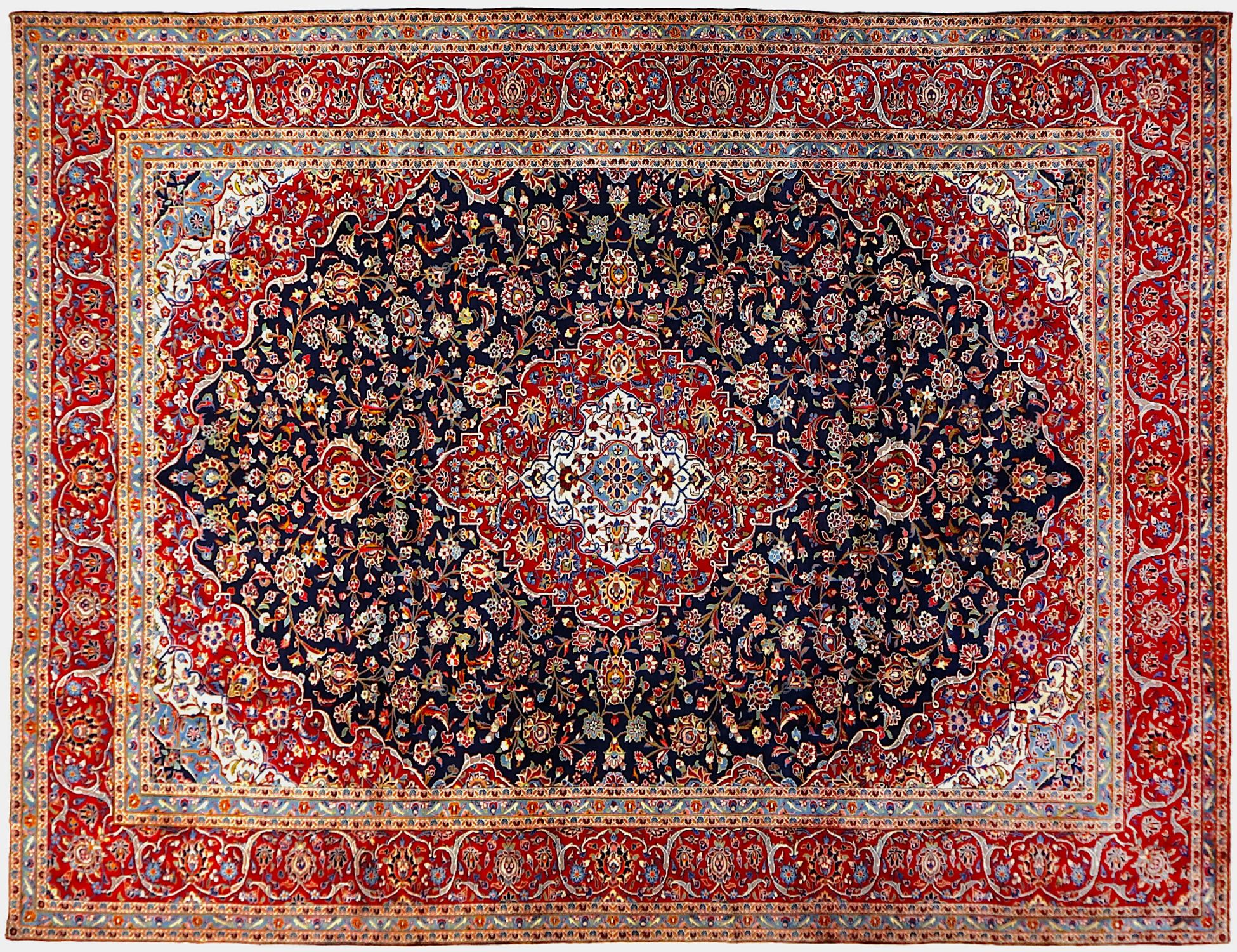 Kashan Patina  Μπλε <br/>416 x 293 cm