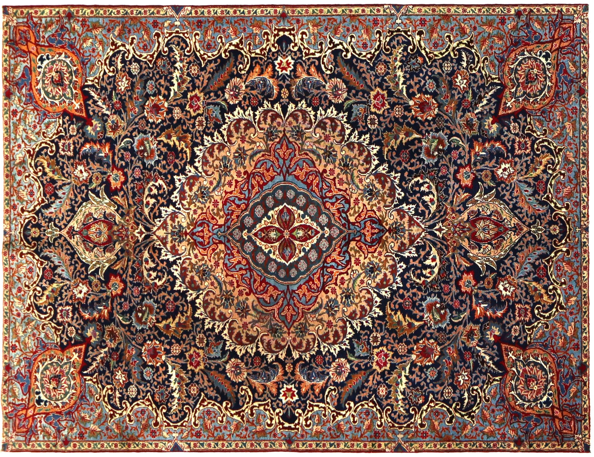 Kashmar Patina  Μπλε <br/>280 x 185 cm