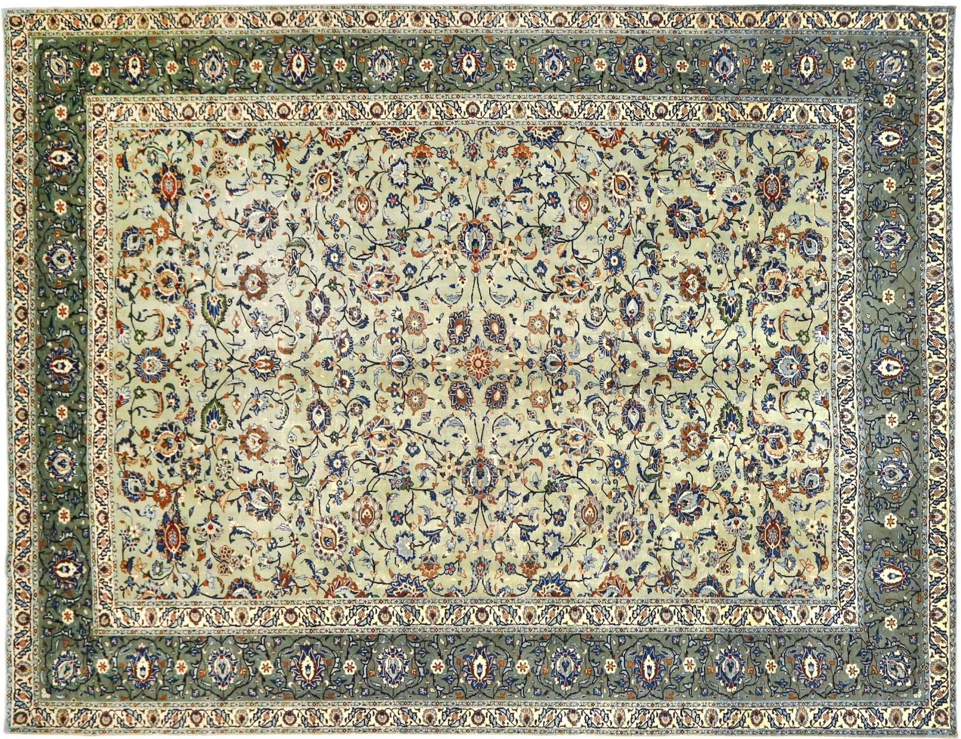 Kashan Patina  Πράσινο <br/>405 x 293 cm