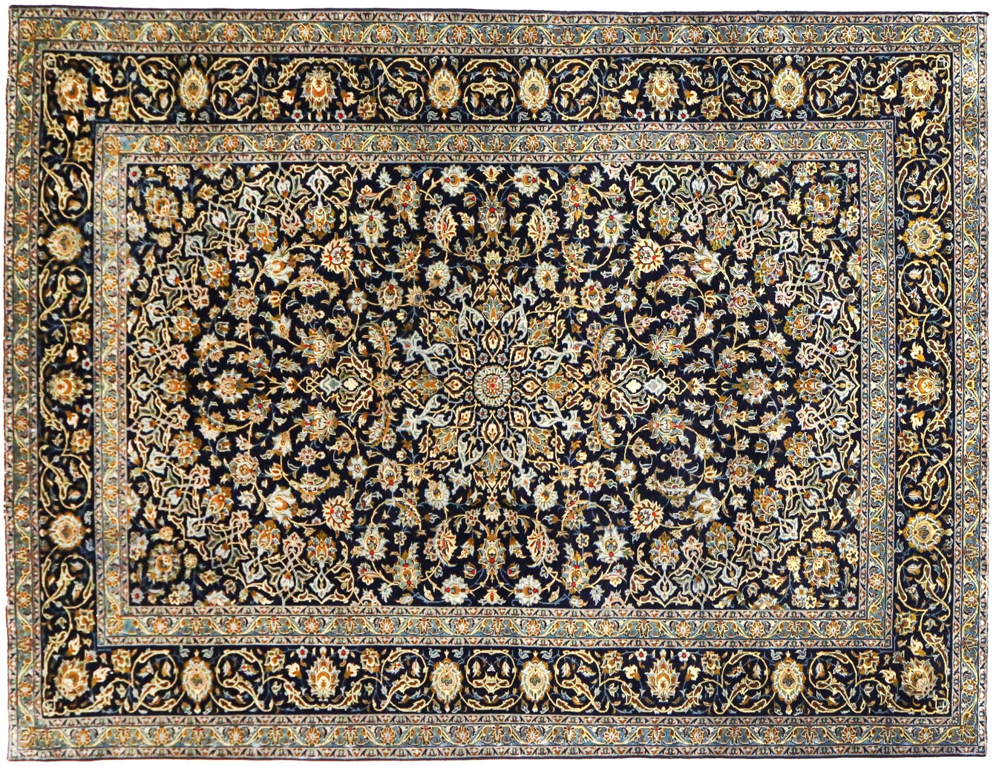 Kashan Patina  Μπλε <br/>337 x 220 cm