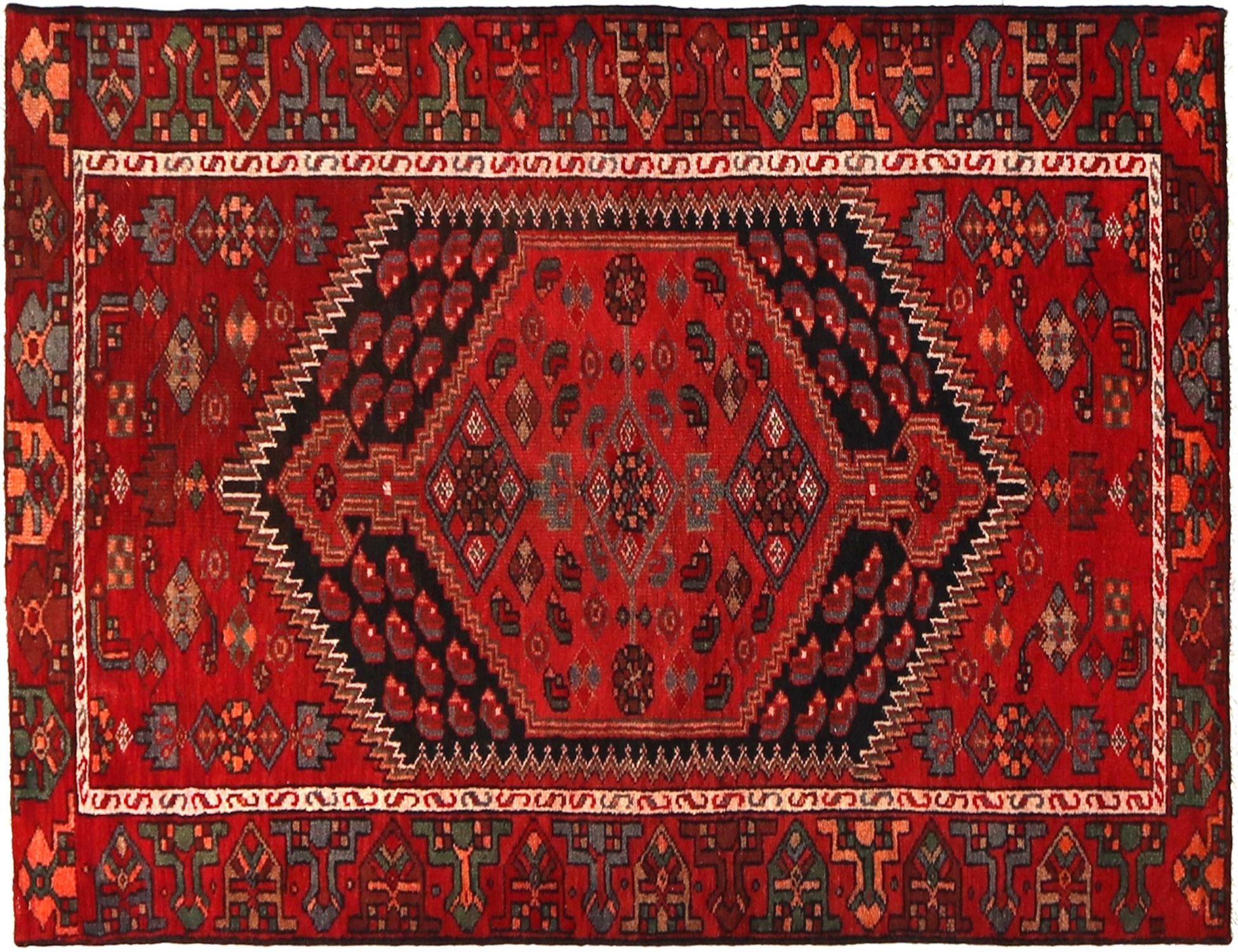 Hamadan Patina  Κόκκινο <br/>210 x 118 cm