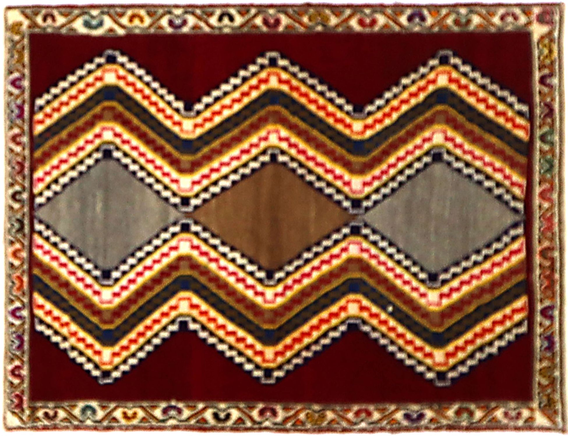 Persian Gabbeh  Πολύχρωμο <br/>130 x 86 cm