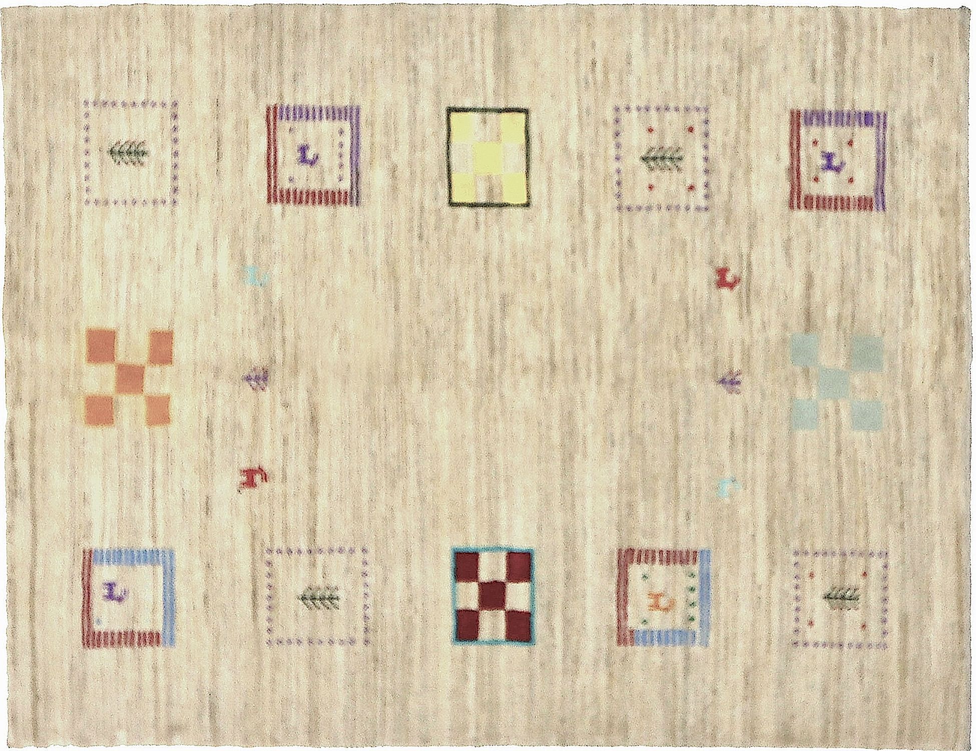 Persian Gabbeh  Μπεζ <br/>203 x 150 cm