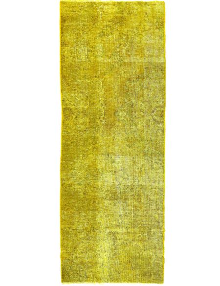 Vintage Χαλί 254 x 92 Κίτρινο