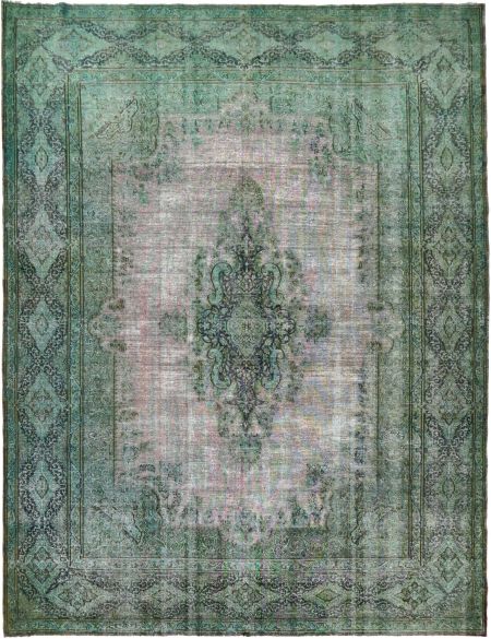 Persian Vintage Χαλί 383 x 290 Πράσινο