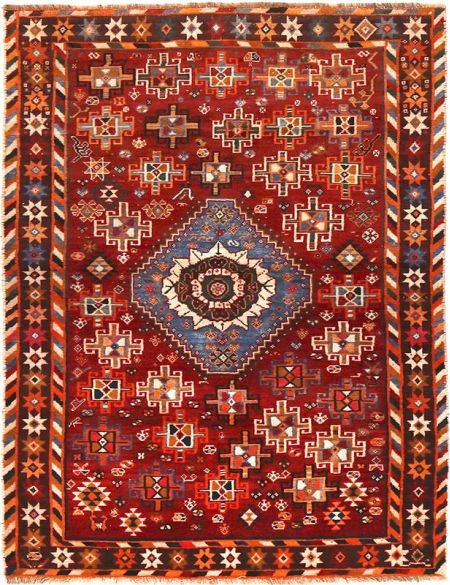 Persian Rug 240 x 140 Κόκκινο