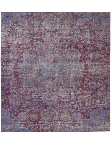 Persian Vintage Χαλί 190 x 190 Μωβ