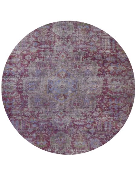 Persian Vintage Χαλί 190 x 190 Μωβ