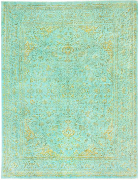 Persian Vintage Χαλί 293 x 198 Πράσινο