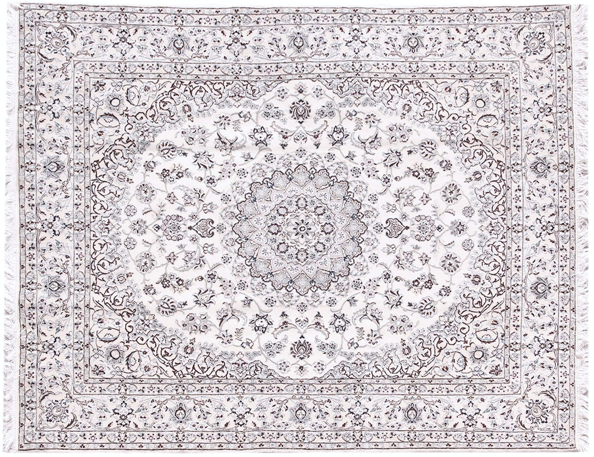 Persian Nain Rug  Μπεζ <br/>258 x 203 cm