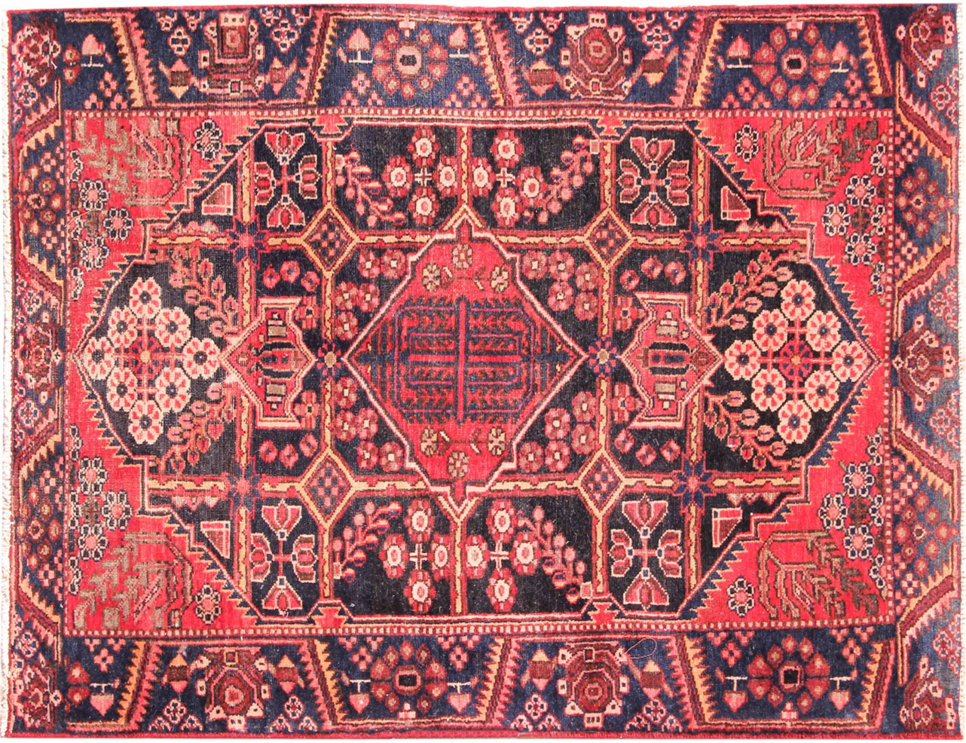 Hamadan Χαλί  Κόκκινο <br/>200 x 132 cm