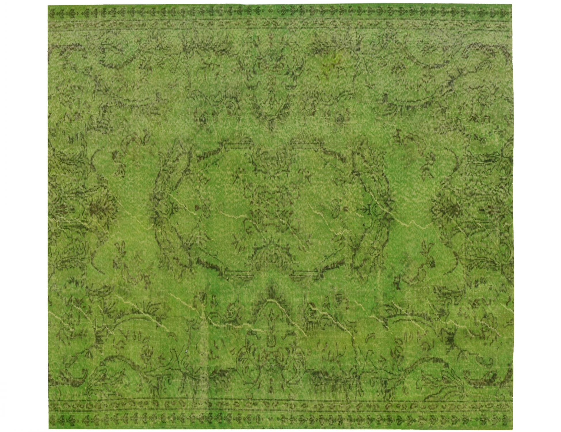Vintage Χαλί  Πράσινο <br/>161 x 161 cm