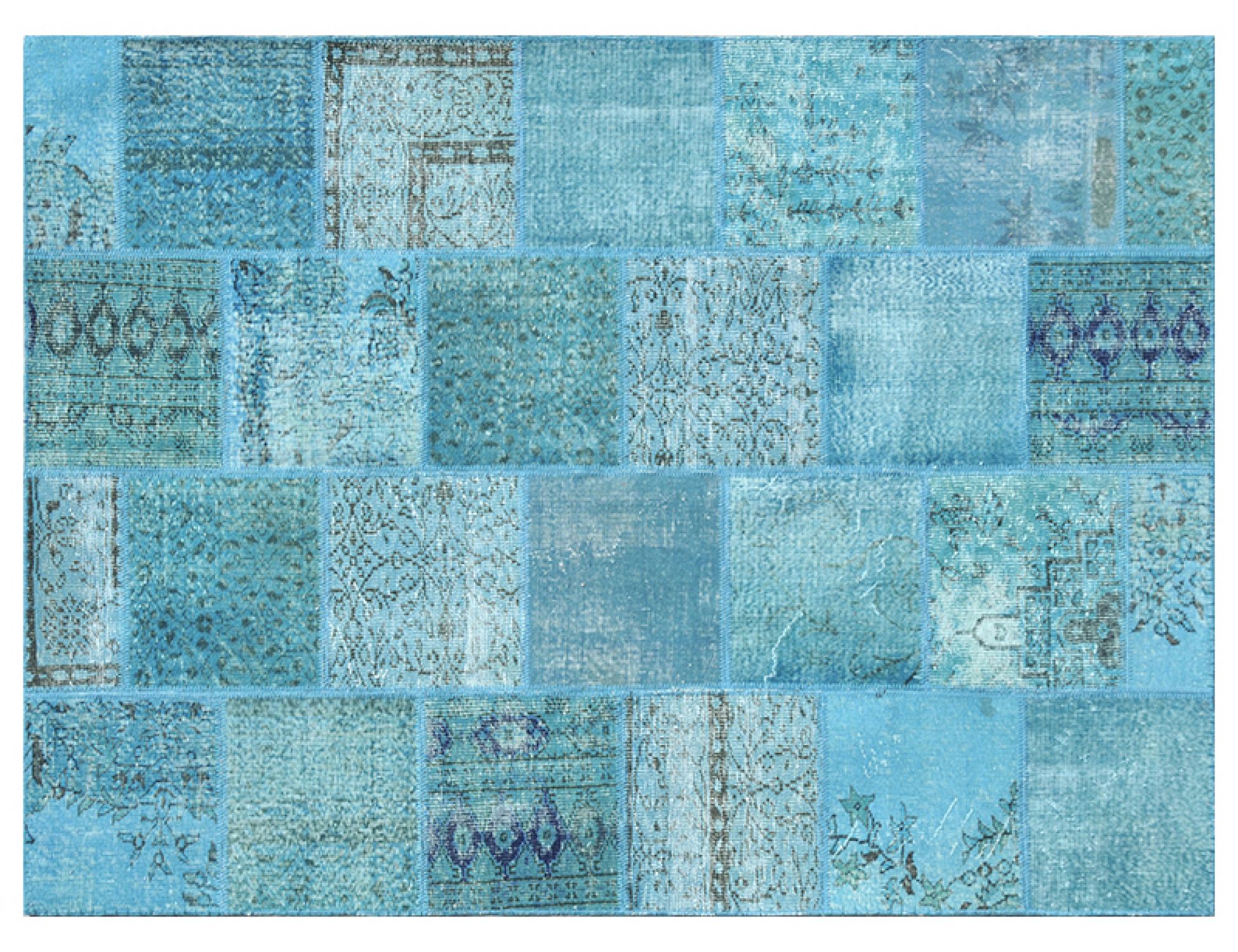 Patchwork Χαλί  Μπλε <br/>238 x 170 cm