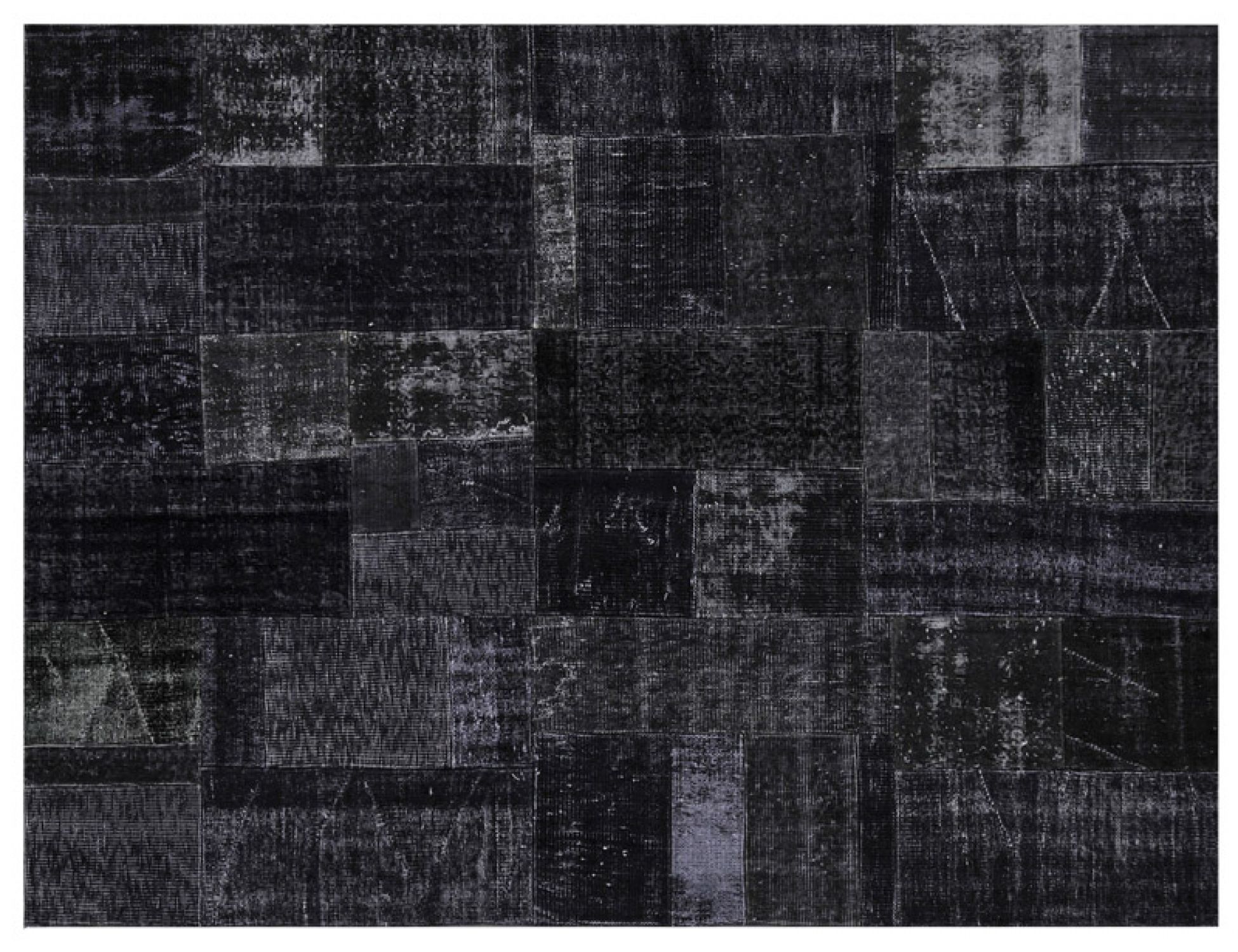 Patchwork Χαλί  Μαύρο <br/>239 x 170 cm
