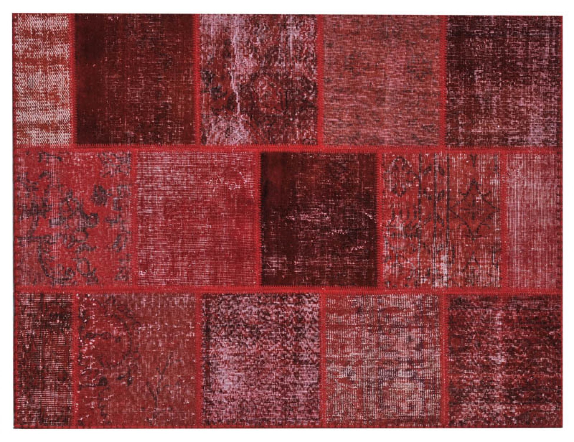 Patchwork Χαλί  Κόκκινο <br/>177 x 118 cm