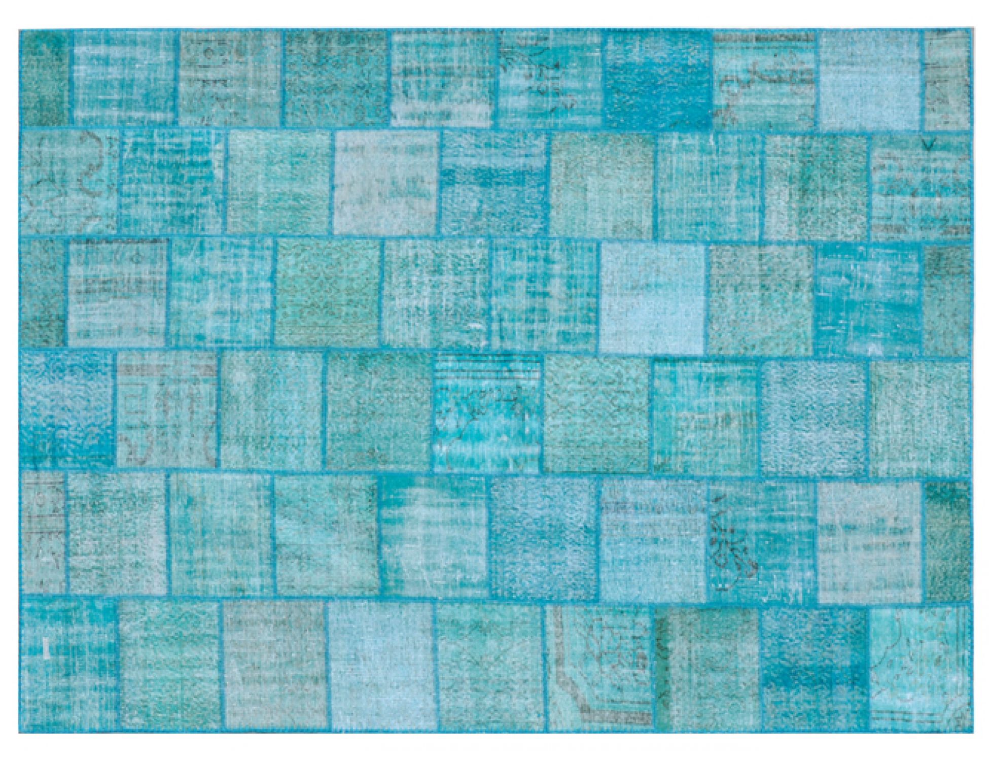 Patchwork Χαλί  Μπλε <br/>352 x 255 cm
