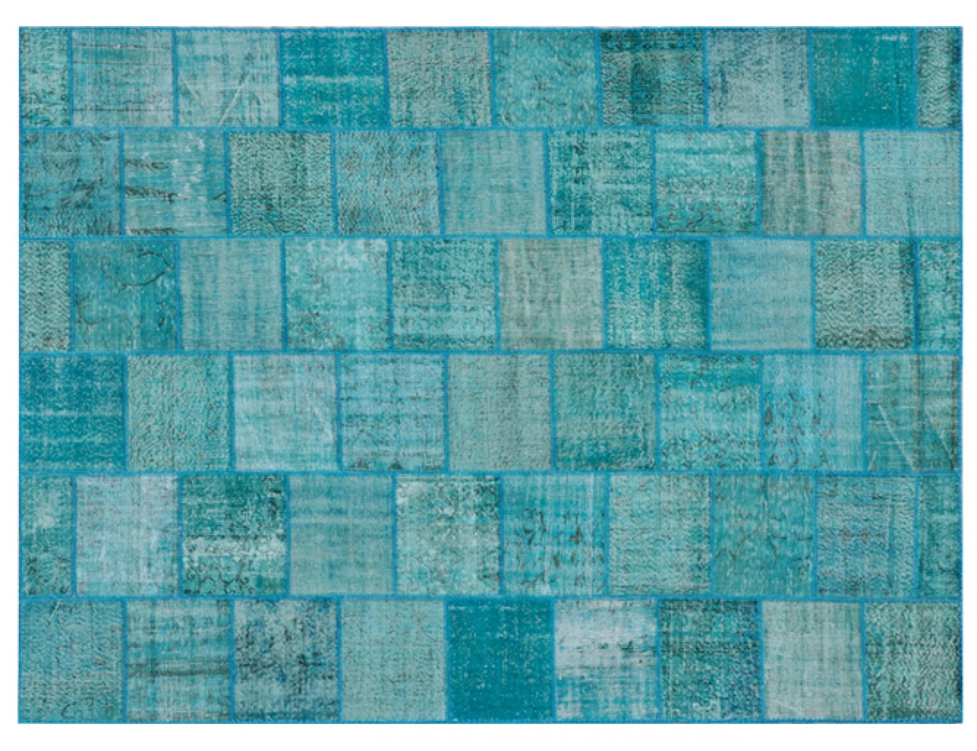 Patchwork Χαλί  Μπλε <br/>358 x 254 cm