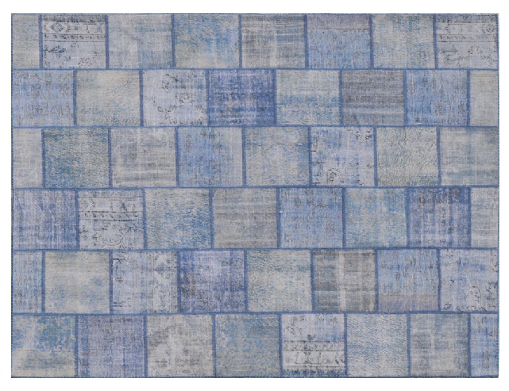 Patchwork Χαλί  Μπλε <br/>297 x 250 cm
