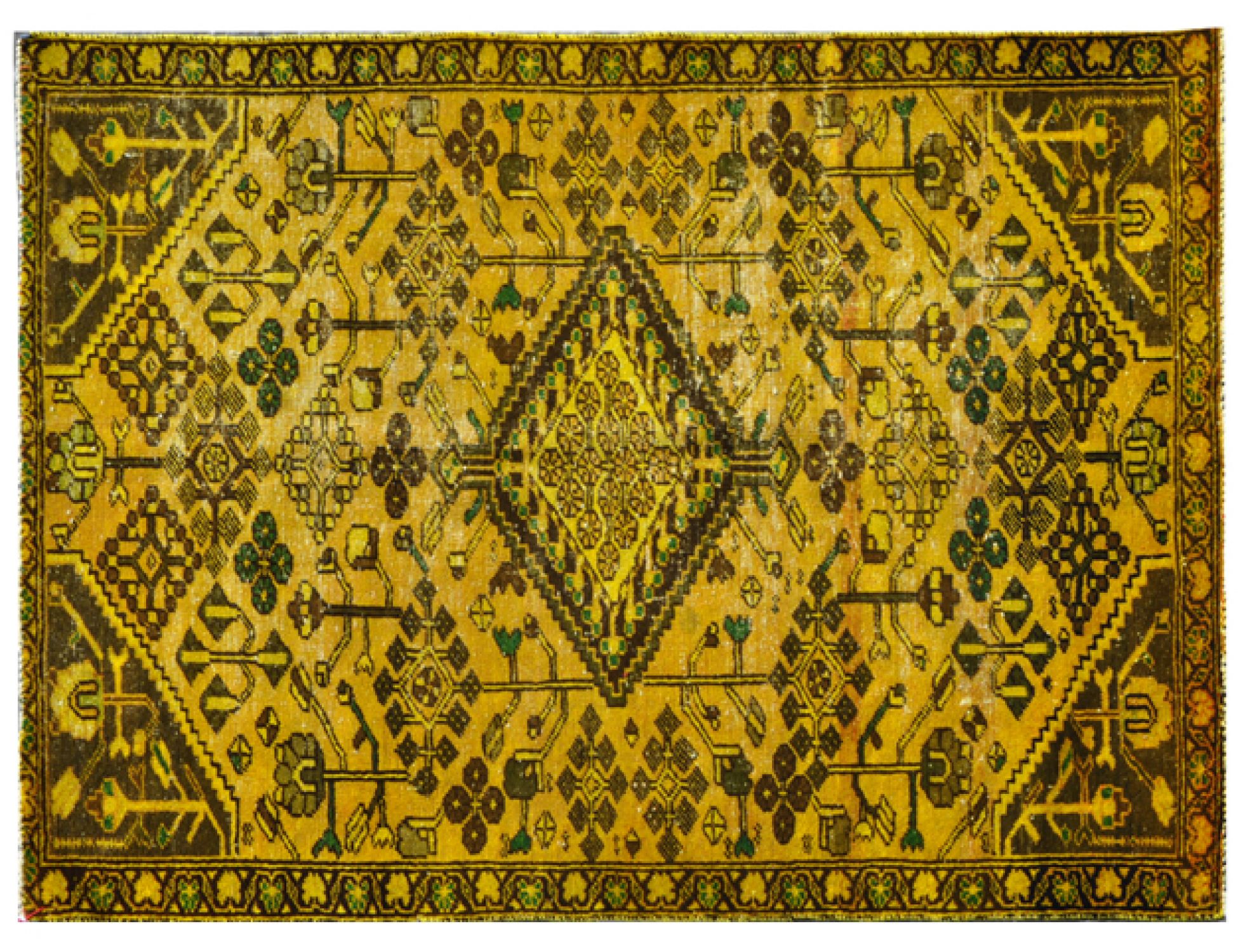 Vintage Χαλί  Κίτρινο <br/>189 x 131 cm