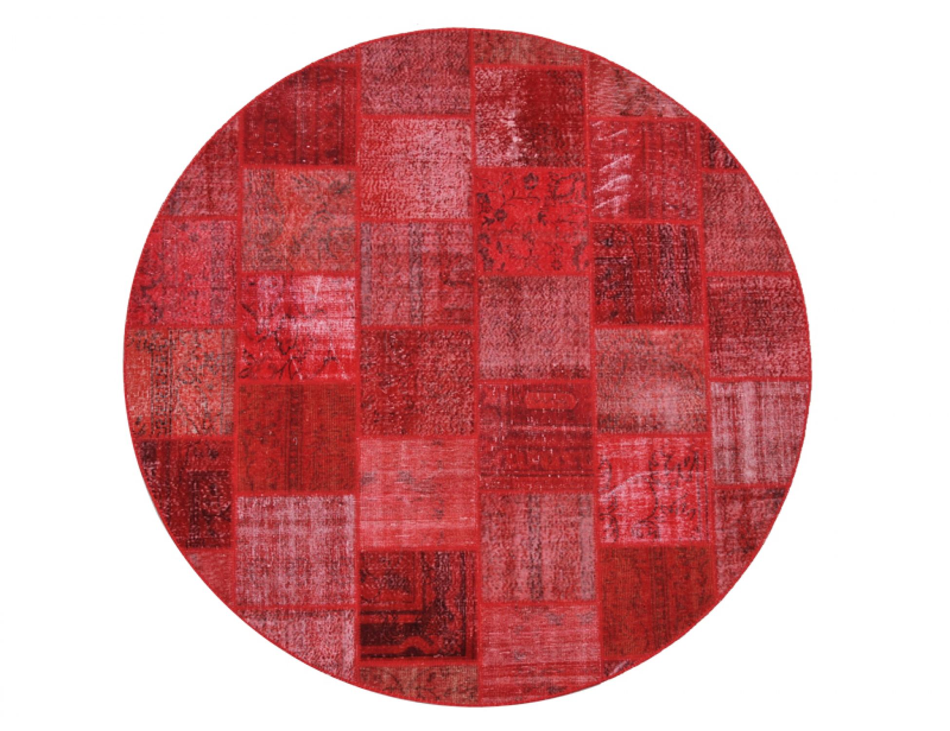 Patchwork Χαλί  Κόκκινο <br/>250 x 250 cm