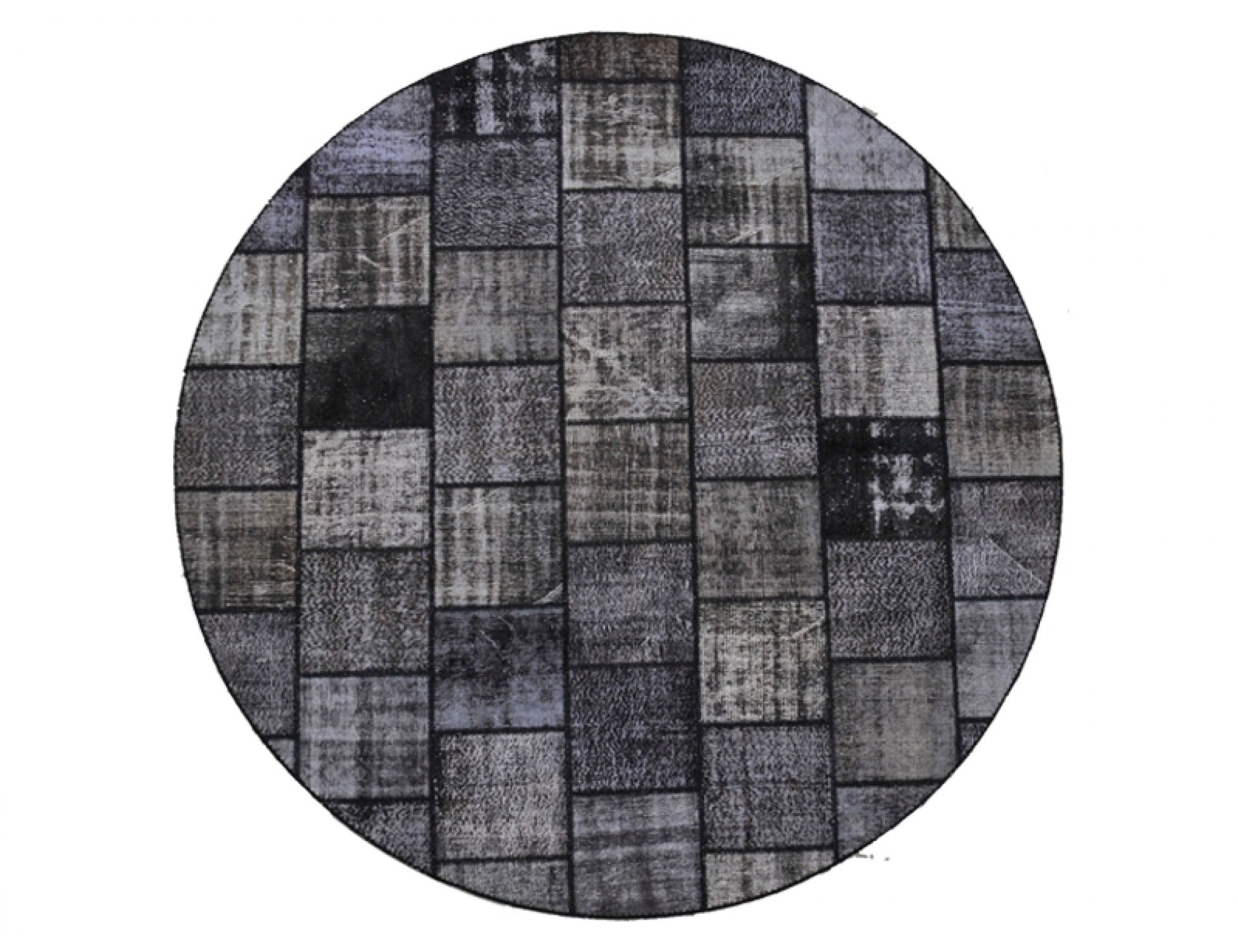 Patchwork Χαλί  Μαύρο <br/>300 x 300 cm