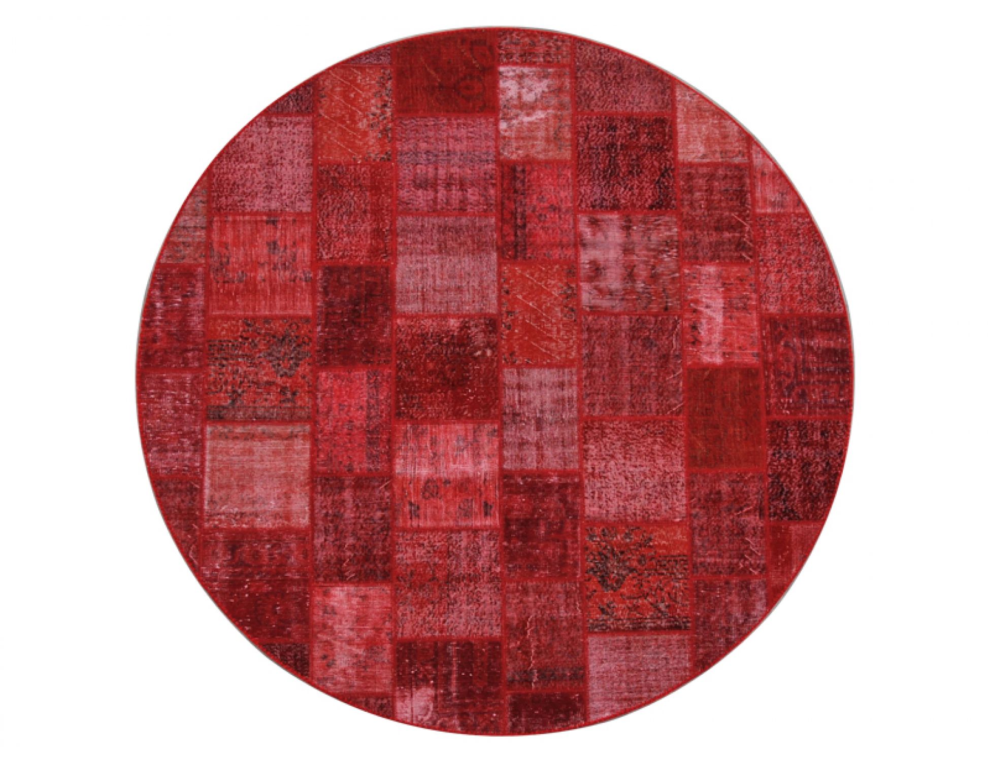 Patchwork Χαλί  Κόκκινο <br/>270 x 270 cm