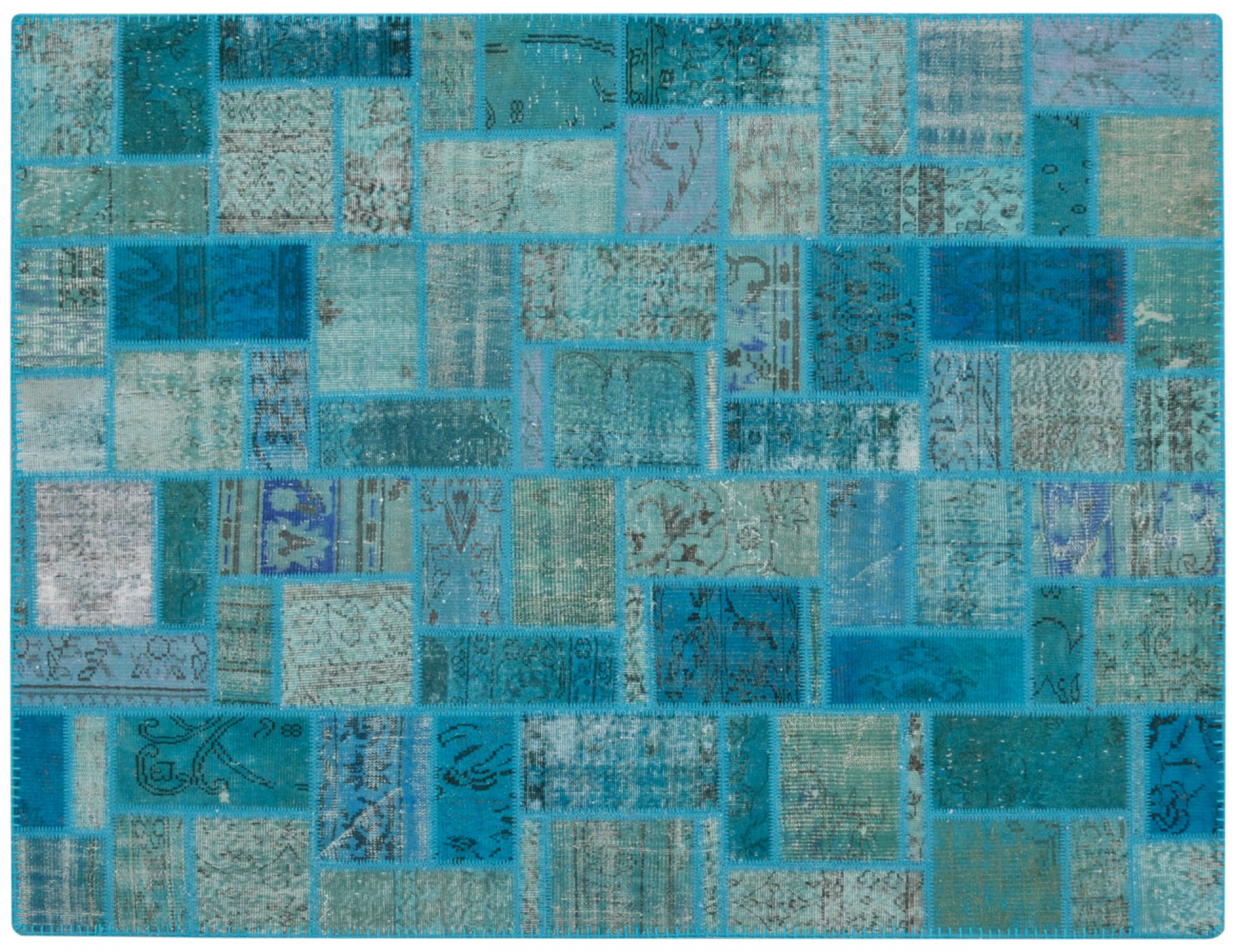 Patchwork Χαλί  Μπλε <br/>238 x 171 cm