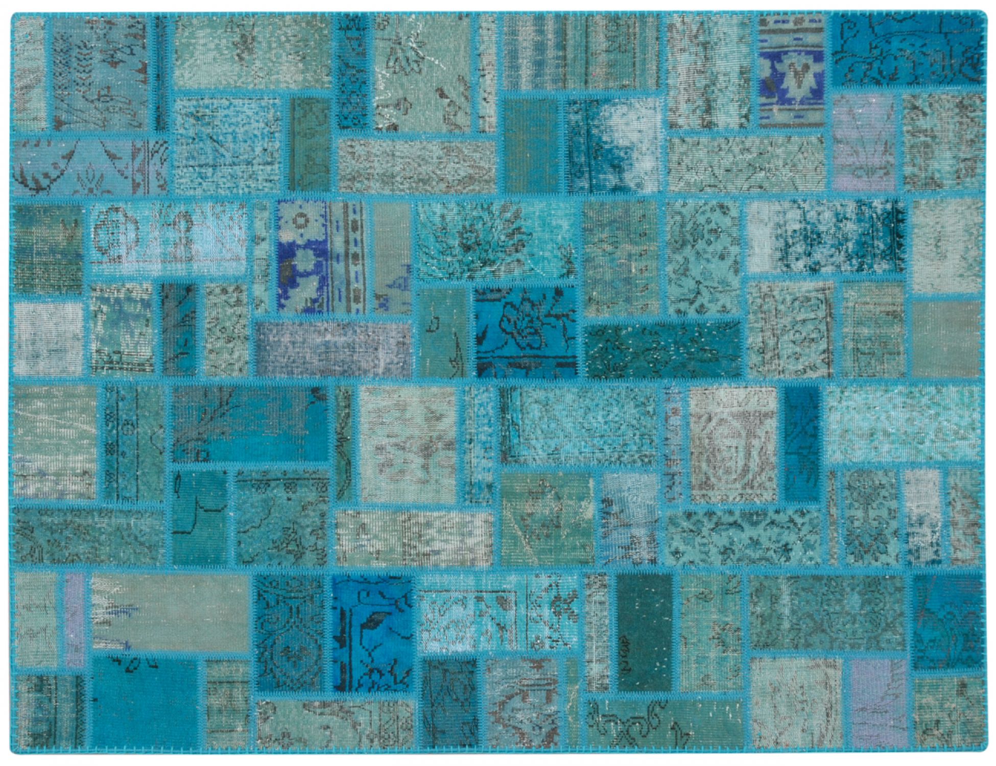 Patchwork Χαλί  Μπλε <br/>237 x 170 cm