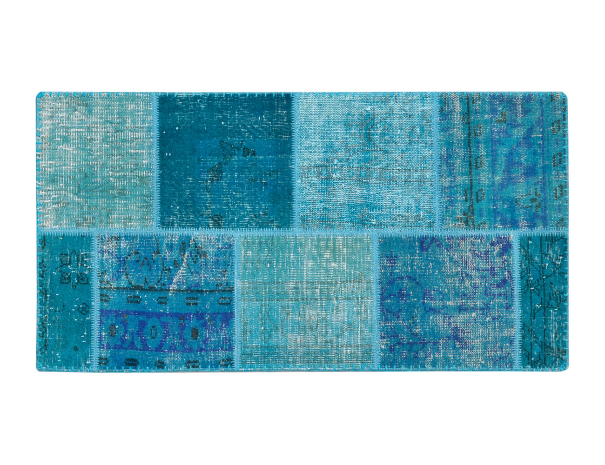 Patchwork Χαλί  Μπλε <br/>150 x 78 cm