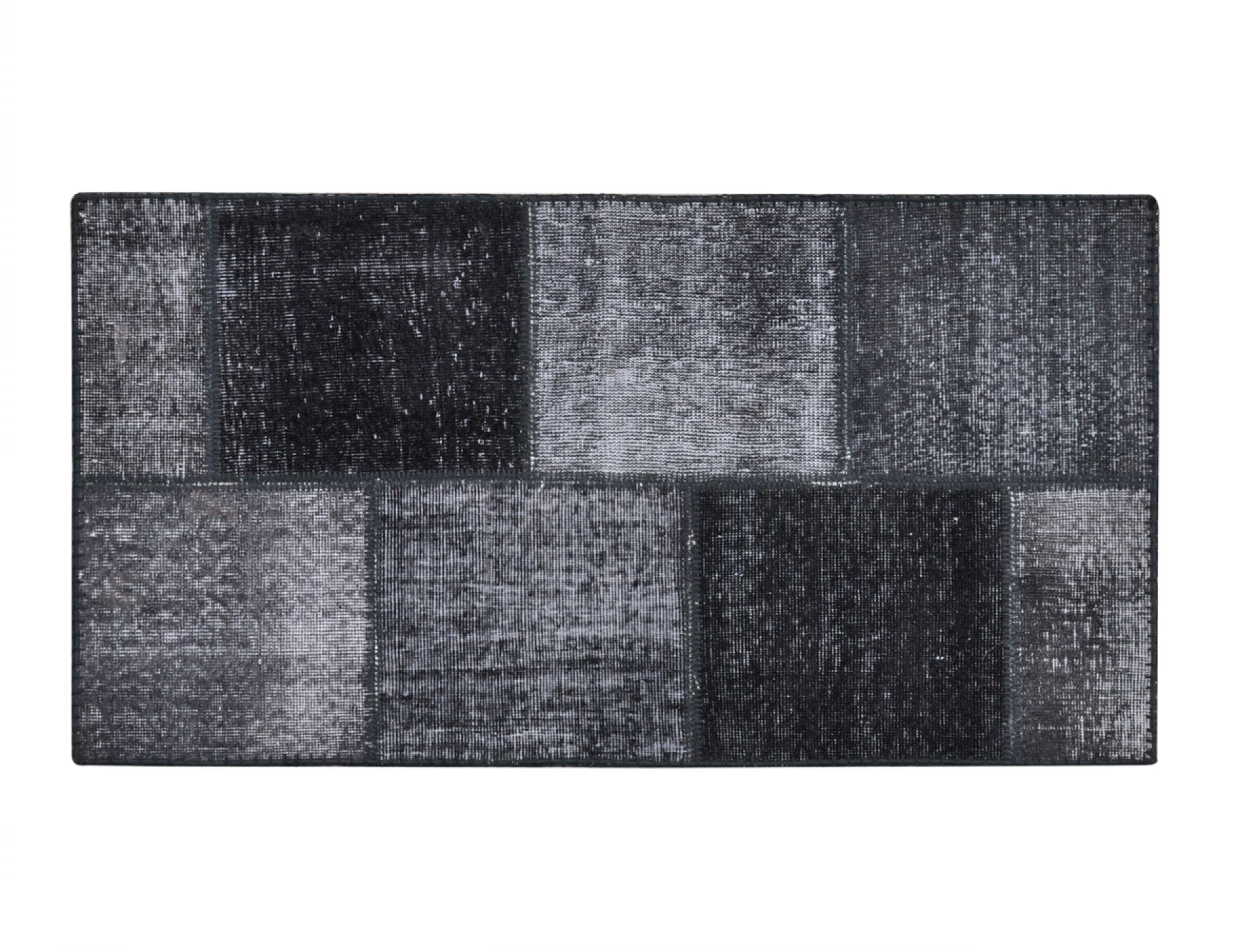 Patchwork Χαλί  Μαύρο <br/>145 x 75 cm
